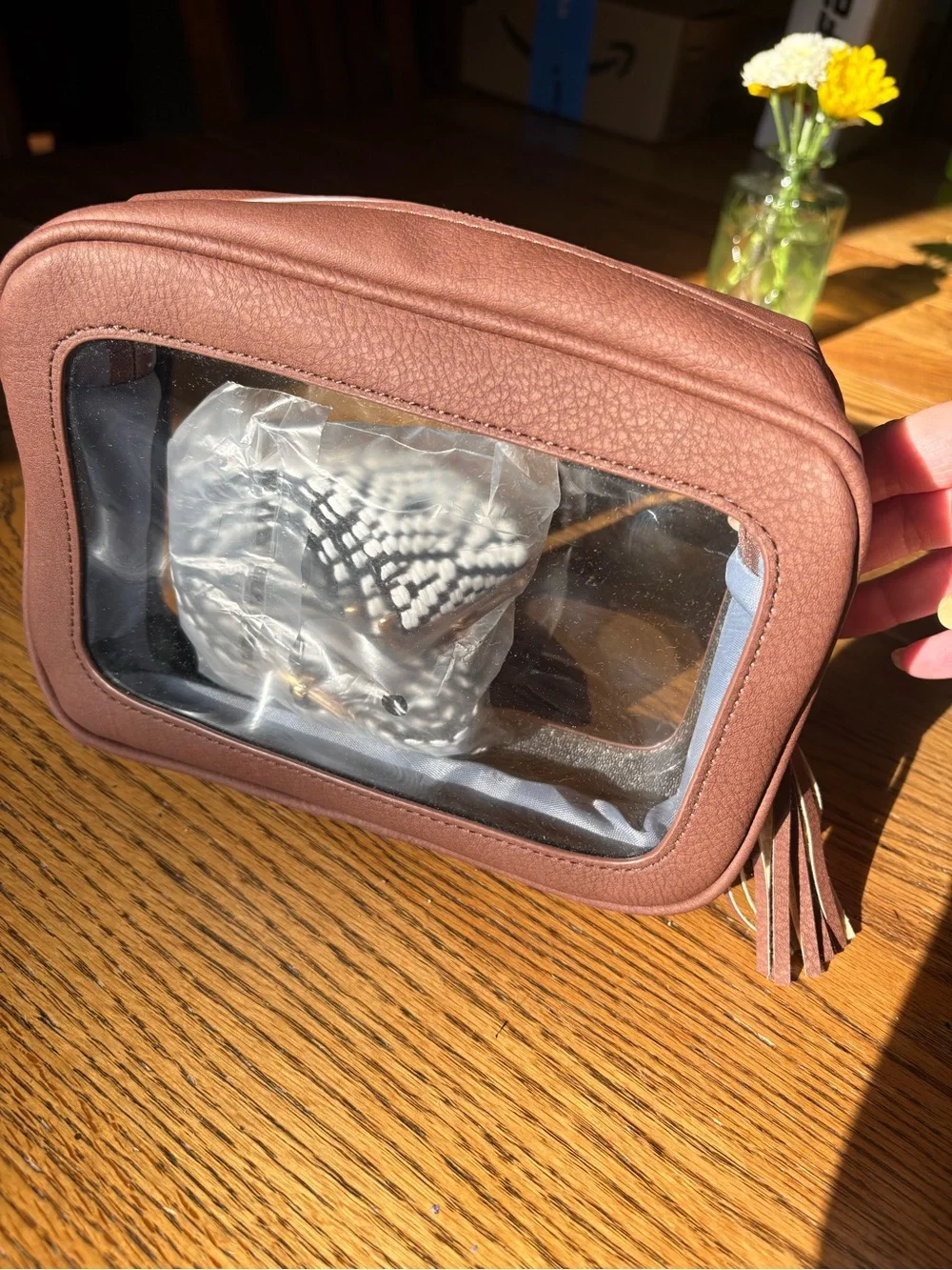 Clear Crossbody Stadium Approved Bag W/ Adjustable Strap